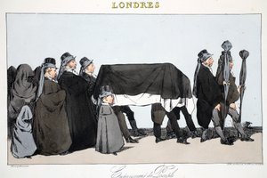 اعتقال الناس ، رسم توضيحي من "لندن" بقلم هنري مونير ، حانة. باريس ، c.1828 (ليثو ملون)