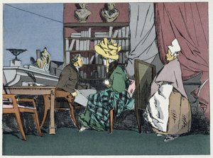 السيد رئيس الشعبة يلقى جمهورًا - في "الأخلاق الإدارية" بقلم هنري مونييه بواسطة هنري بونافنتشر منير