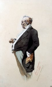 صورة للمؤلف في Monsieur Prud'homme رسم بواسطة Henry Bonaventure Monnier (1805-1877) 1860 باريس ، متحف اللوفر بواسطة هنري بونافنتشر منير