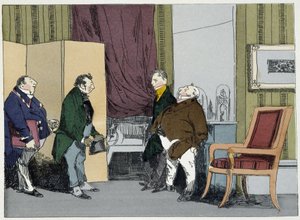 طلب زيادة - في "" الأعراف الإدارية "بواسطة Henri Monnier