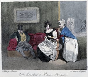 Un Monsieur à bon fortunes - في "" الرسومات الباريسية "بقلم هنري مونييه ، محرر. ديلبيك ، باريس