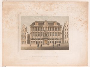 Gezicht op Maison Grand Place te Brussel المنزل (المعروف باسم مكان الملك) Grand