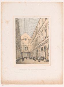 الجزء الداخلي من المعارض الملكية سانت هوبرت في بروكسل Intérieur des galeries St. Hubert (العنوان على الكائن) بواسطة هنري بوريمانس