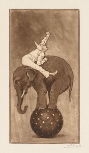 الفيل والمهرج (L'Elephant et le Clown) بواسطة هنري تشارلز جيرار