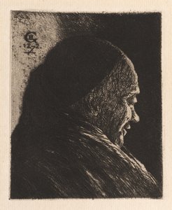 رأس رجل عجوز ، 1872. بواسطة هنري تشارلز جيرار
