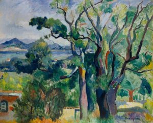 La baie de Saint-Tropez بواسطة هنري تشارلز مانجوين