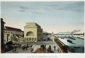 Barrière de Passy - في "" منظر لباريس عام 1810: حواجز باريس "بقلم كورفوازييه ، بواسطة Henri Courvoisier-Voisin