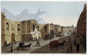 نافورة شارع دو جرينيل ، حوالي عام 1820 في "" مناظر لباريس "بقلم كورفوازييه 1827 بواسطة Henri Courvoisier-Voisin