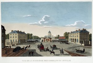 La barrier des Gobelins ou d'Italie ، حوالي عام 1820 - في "" Views of Paris "بقلم Courvoisier بواسطة Henri Courvoisier-Voisin