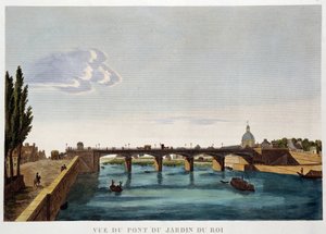 منظر لجسر King's Garden (جسر Austerlitz) - باريس بواسطة Courvoisier بواسطة Henri Courvoisier-Voisin