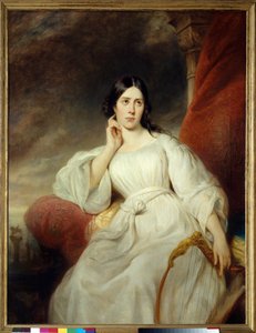 صورة لماريا جارسيا تُدعى ماليبران (1808-1836) مغنية في دور ديسديموني لعطيل "بقلم جيوشينو روسيني" لوحة هنري ديكايسن (1799-1852) 1830 قاتمة. 1،38 × 1،05 م. باريس. متحف كارنافاليت بواسطة هنري ديكايسن