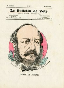 Ballot 2nd series, Satirique en Colours: De Juigne Comte - Illustration by Henri Demare (1846-1888) بواسطة هنري ديماري