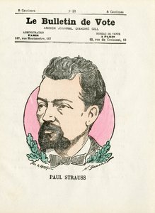 سلسلة Ballot الثانية ، Satirique en Colors: Strauss Paul - رسم بواسطة Henri Demare (1846-1888) بواسطة هنري ديماري