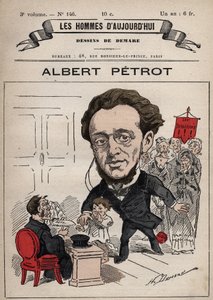 كارتون ألبرت بيترو 1837-1897 من 'Les Hommes d'Today' ج. 1880 1880 بواسطة هنري ديمير (1846-1888) بواسطة هنري ديماري