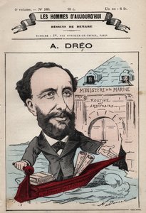كارتون لأموري دريو 1829-1882 من 'Les Hommes d'Today' ج. 1880 1880 بواسطة هنري ديمير (1846-1888) بواسطة هنري ديماري