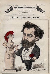 كارتون ليون الكسندر ديلوم (1841-1895) نحات فرنسي من 'Les Hommes d'today' c. 1880 1880 بواسطة هنري ديمير (1846-1888) بواسطة هنري ديماري
