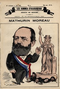 كارتون لماثورين مورو (1822-1912) من 'Les Hommes d'Today' ج. 1880 1880 بواسطة هنري ديمير (1846-1888) بواسطة هنري ديماري