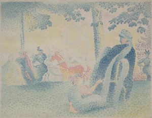 في الحديقة بواسطة Henri-Edmond Cross