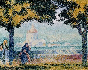 كنيسة سانتا ماريا ديلي أنجيلي بالقرب من أسيزي ، 1909. بواسطة هنري إدمون كروس