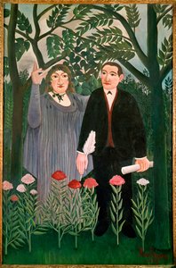 الملهم يلهم الشاعر (لوحة على قماش)