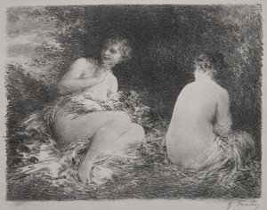 السباحون بواسطة Ignace Henri Jean Fantin Latour