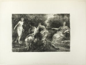 سيدات الاستحمام ، طبق كبير ثالث بواسطة Ignace Henri Jean Fantin Latour