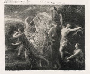 رقصة حصان طروادة بواسطة Ignace Henri Jean Fantin Latour