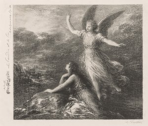 الظهور الأول من الجنة وبيري (اللوحة الثانية) بواسطة Ignace Henri Jean Fantin Latour