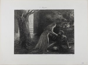 الظهور الأول لفالكيري بواسطة Ignace Henri Jean Fantin Latour