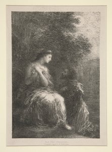 الثنائي من بواسطة Ignace Henri Jean Fantin Latour