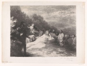فاوست وميفيستو لرؤية هيلين طروادة هيلين بواسطة Ignace Henri Jean Fantin Latour