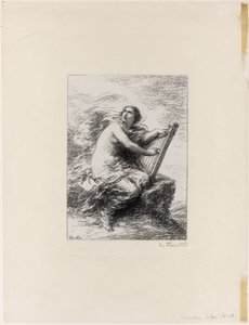 إلهام ، أول لوحة بواسطة Ignace Henri Jean Fantin Latour