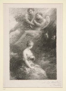 La damnation de Faust: ظهور مارغريت (إدانة فاوست: ظهور مارغريت) بواسطة Ignace Henri Jean Fantin Latour