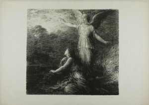 الجنة وبيري (الافتتاح) ، اللوحة الأولى بواسطة Ignace Henri Jean Fantin Latour