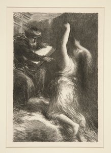 بارسيفال: الفعل الثاني ، vocation de KONDE (بارسيفال: الفصل الثاني ، استحضار كوندري) بواسطة Ignace Henri Jean Fantin Latour