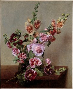 الورود ترتجف لوحة هنري فانتين لاتور (فانتين لاتور بواسطة Ignace Henri Jean Fantin Latour