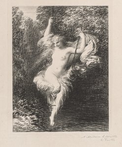 سارة المستحم بواسطة Ignace Henri Jean Fantin Latour