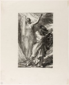 سيغفريد: الفصل الثالث ، استحضار إردا بواسطة Ignace Henri Jean Fantin Latour