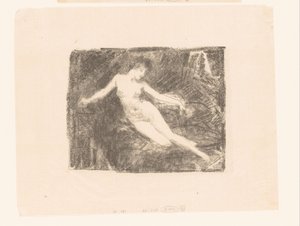 دراسة امرأة عارية يقظة لو ماتين بواسطة Ignace Henri Jean Fantin Latour