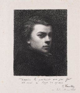 الفنان في 17 عاما بواسطة Ignace Henri Jean Fantin Latour