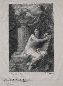برليوز (طبق صغير) بواسطة Ignace Henri Jean Fantin Latour