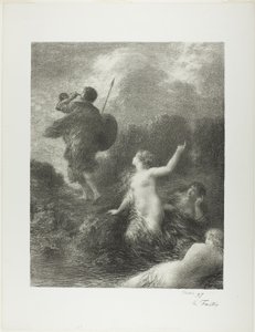 شفق الآلهة: سيغفريد ونهر الراين بواسطة Ignace Henri Jean Fantin Latour