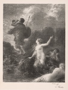 شفق الآلهة: سيغفريد ونهر الراين بواسطة Ignace Henri Jean Fantin Latour