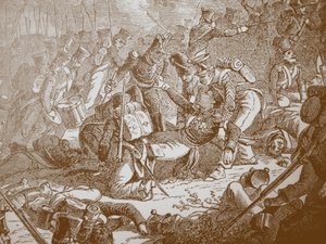 وفاة الجنرال جودين في معركة فالوتينو ، 1830s