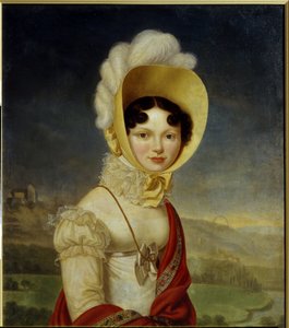 دوقة روسيا الكبرى كاثرين بافلوفنا (1788-1819). لوحة هنري فرانسوا ريزنر (1767-1828) ، زيت على قماش. الفن الفرنسي بواسطة هنري فرانسوا ريسنر