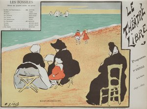 برنامج Les Fossiles من Théâtre Libre ، 1892. بواسطة هنري غابرييل ابلز
