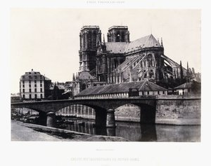 كنيسة نوتردام ، القرن الثاني عشر ، 1852 (طباعة الملح) بواسطة Henri Jean Louis (Attr.to) Le Secq