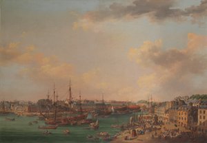 الميناء الخارجي في بريست ، 1773. بواسطة هنري جوزيف فان بلارينبرج