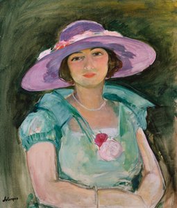 صورة مارتي ليباسك في قبعة أرجوانية ، 1925-1926 بواسطة هنري ليباسك