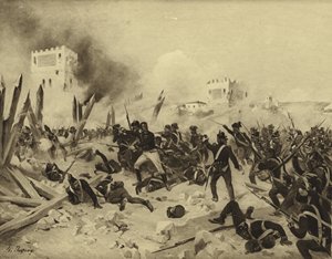 معركة باداخوز ، 1812 (الحفر)